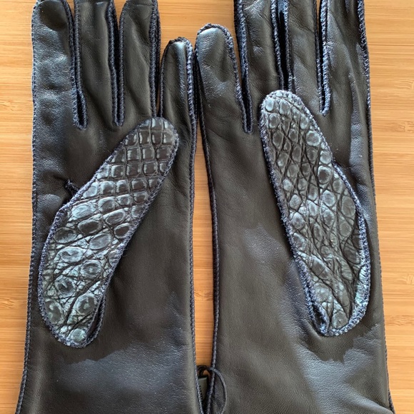 NWT BURBERRY PRORSUM $1295 PYTHON GLOVES SZ 7 - Picture 4 of 11